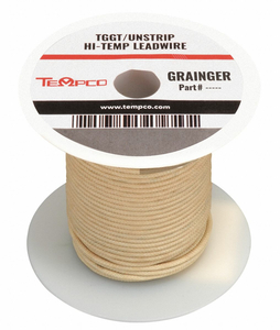 HIGH TEMP LEAD WIRE 10AWG 100FT NATURAL by Tempco HIGH TEMP LEAD WIRE 10AWG 100FT NATURAL by Tempco