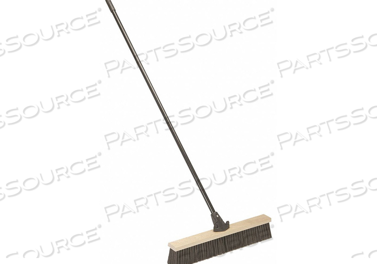PUSH BROOM HEAD AND HANDLE 24 GRAY by Ability One