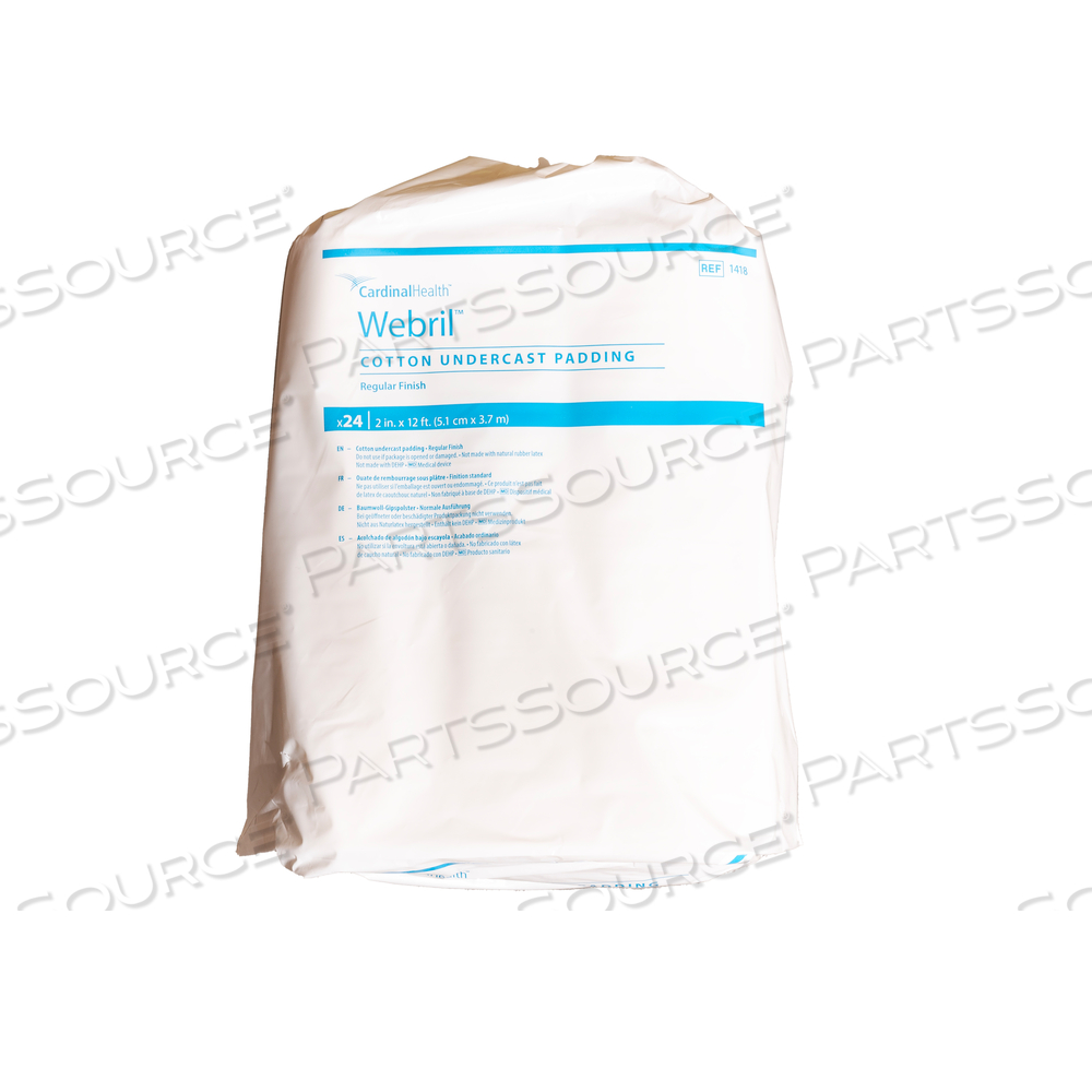 CAST PADDING - UNDERCAST WEBRIL, NONSTERILE, 2 IN X 4 YARD by Cardinal Health 200, LLC