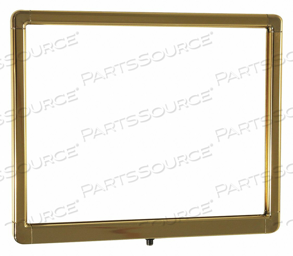 SIGN FRAME POLISHED BRASS 14 IN H by VISIONTRON Corp.