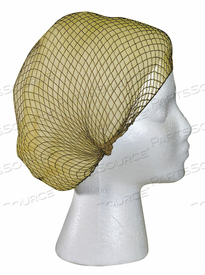 METAL DETECT HAIRNET LT BRWN UNIV. PK144 by Cellucap