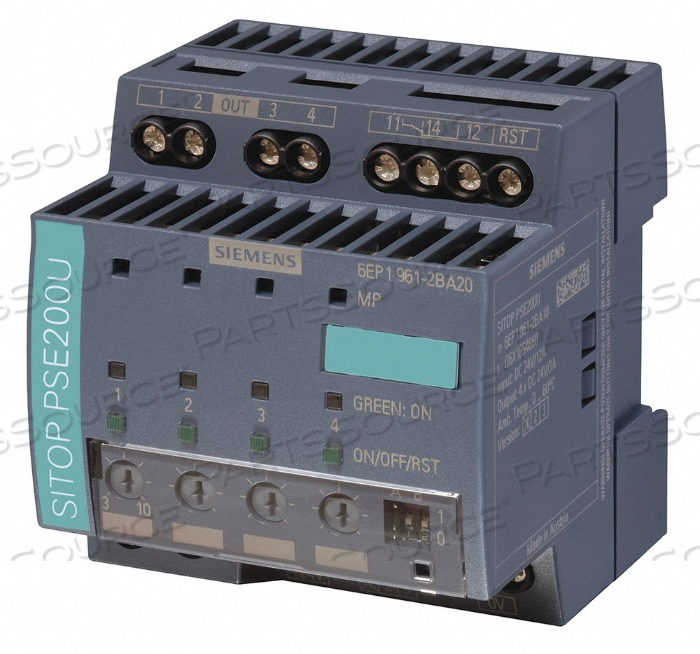 SELECTIVITY MODULE, 24VDC, 40.0A INPUT, 24VDC OUTPUT, 10.0A OUTPUT, DIN RAIL MOUNT by Siemens SELECTIVITY MODULE, 24VDC, 40.0A INPUT, 24VDC OUTPUT, 10.0A OUTPUT, DIN RAIL MOUNT by Siemens