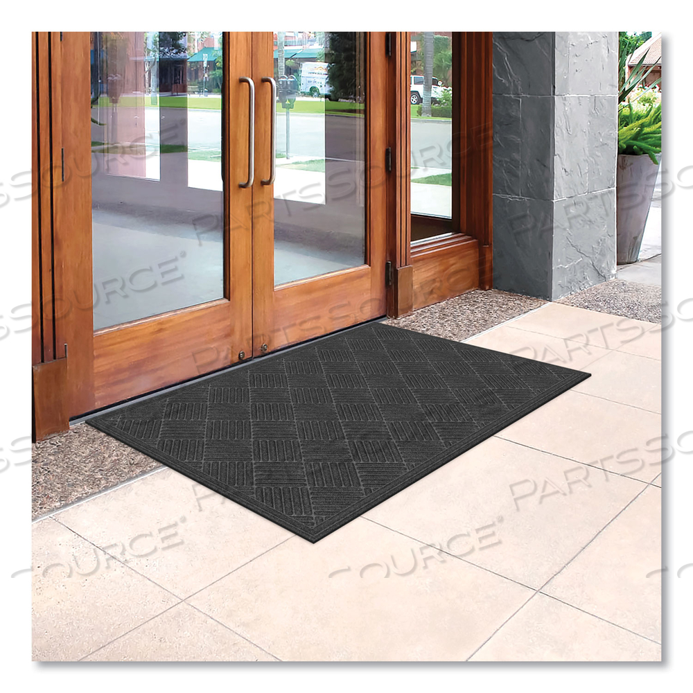 ECOMAT CROSSHATCH ENTRY MAT, 36 X 60, CHARCOAL by Apache Mills ECOMAT CROSSHATCH ENTRY MAT, 36 X 60, CHARCOAL by Apache Mills