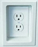 TRIM RING 1 GANG WHITE by Fast Cap