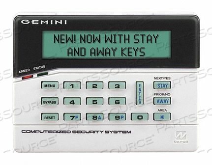 WIRELESS INTRUSION KEYPAD 5-7/8 W LED by Napco Security Technologies, Inc.