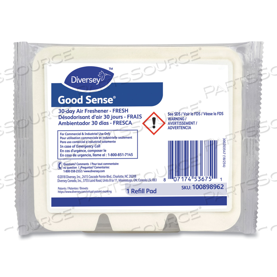 GOOD SENSE 30-DAY AIR FRESHENER, FRESH by Diversey