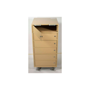 TELLER VAULT NOTE BUS CABINET - 6 COMPARTMENT 18"W X 19"D X 38-1/2"H CHAMPAGNE by Fenco TELLER VAULT NOTE BUS CABINET - 6 COMPARTMENT 18"W X 19"D X 38-1/2"H CHAMPAGNE by Fenco