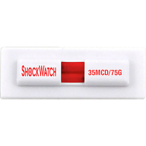 SPOTSEE MINICLIP DOUBLE TUBE IMPACT INDICATORS, 75G RANGE, 100/BOX by Shockwatch Inc