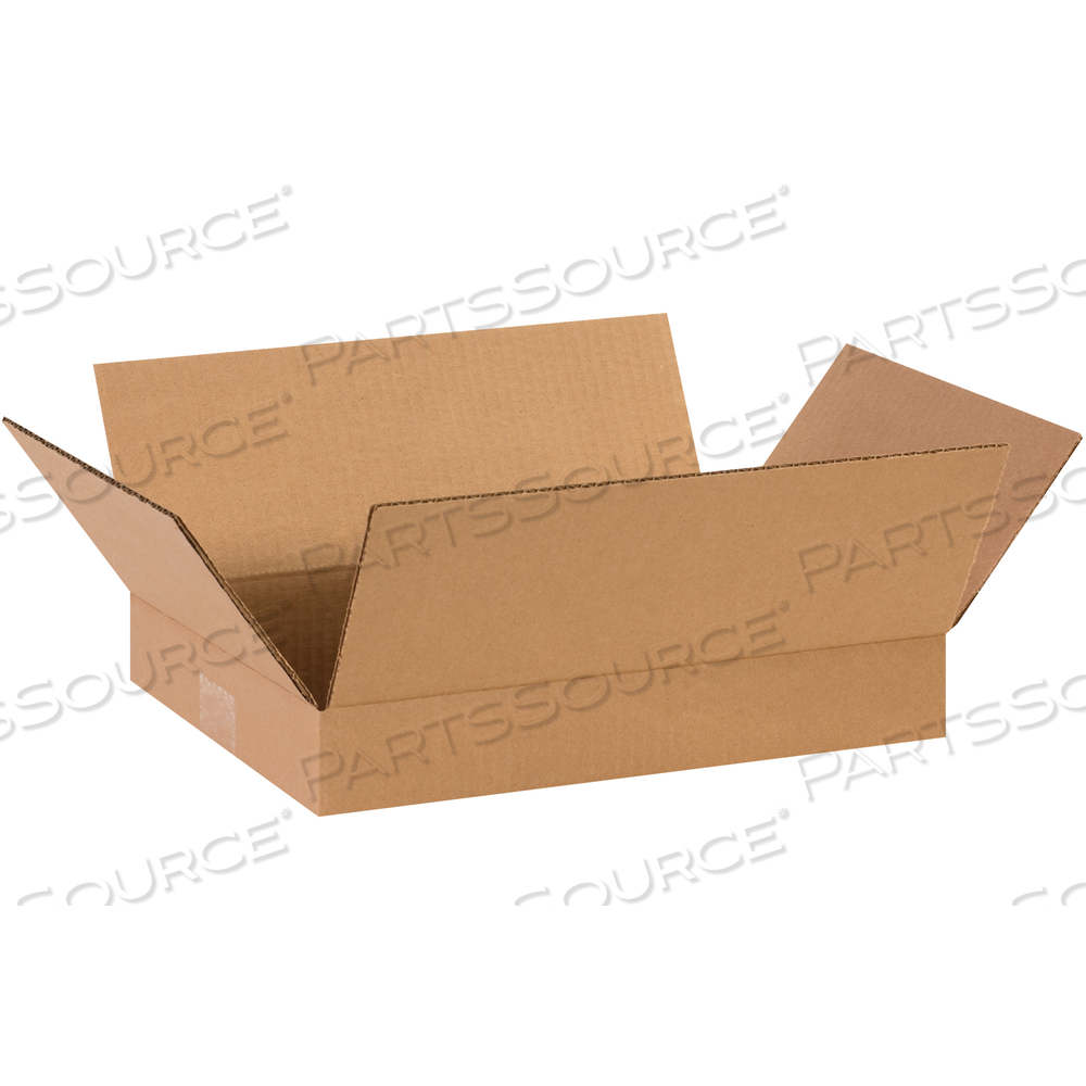 FLAT CORRUGATED BOXES, 14" X 10" X 2", KRAFT, 25/BUNDLE by BOX Partners (Box Acquisitions, LLC)