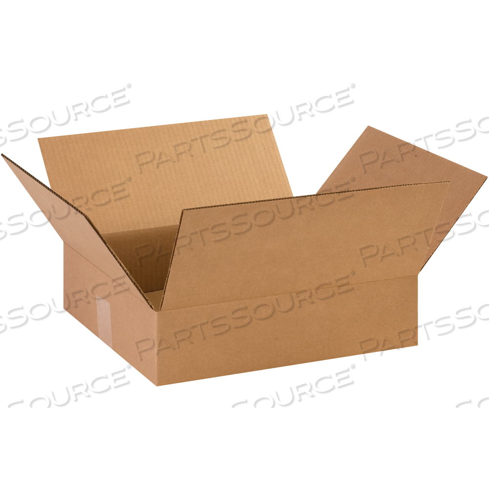 FLAT CORRUGATED BOXES, 14 3/8" X 12" X 3 1/2", KRAFT, 25/BUNDLE by BOX Partners (Box Acquisitions, LLC)