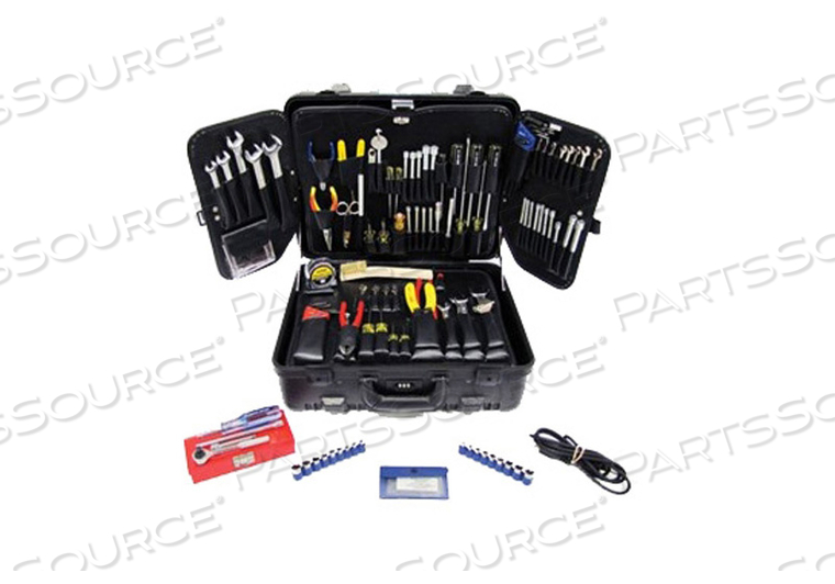ELECTRO-MECHANICAL TOOL KIT, BLACK, 14-1/2 IN X 17-3/4 IN X 9 IN, 28 LB by JENSEN Tools + Supply Inc. (Formerly Stanley Supply & Services)