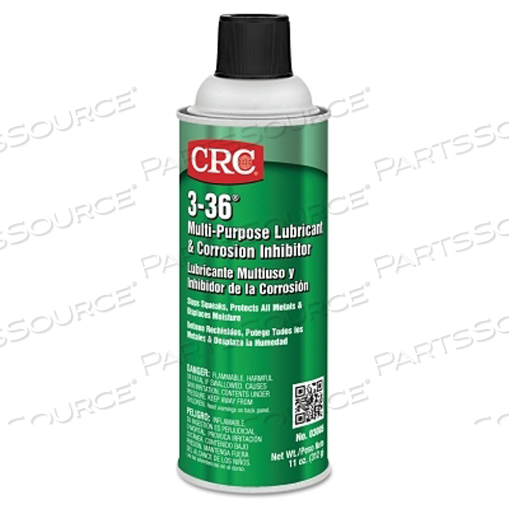 3-36 MULTI-PURPOSE LUBRICANT & CORROSION INHIBITOR, 11 WT OZ by CRC Industries