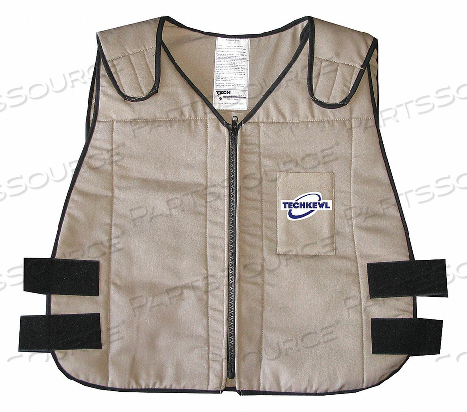 E7357 COOLING VEST KHAKI 5 TO 10 HR. M/L by Cetis