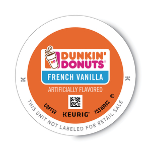 K-CUP PODS, FRENCH VANILLA, 22/BOX by Dunkin Donuts