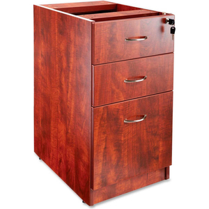 PEDESTAL - 16"W X 22"D X 28-1/4"H - CHERRY - ESSENTIALS SERIES by Lorell PEDESTAL - 16"W X 22"D X 28-1/4"H - CHERRY - ESSENTIALS SERIES by Lorell