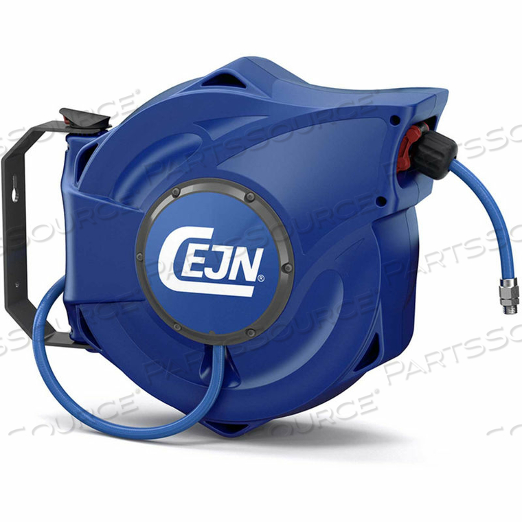 CLOSED SAFETY HOSE REEL 5/16" PUR HOSE 55.5' OAL 1/4" MALE NPT SAFETY-BRAKE REWIND by Cejn Industrail Corp. CLOSED SAFETY HOSE REEL 5/16" PUR HOSE 55.5' OAL 1/4" MALE NPT SAFETY-BRAKE REWIND by Cejn Industrail Corp.