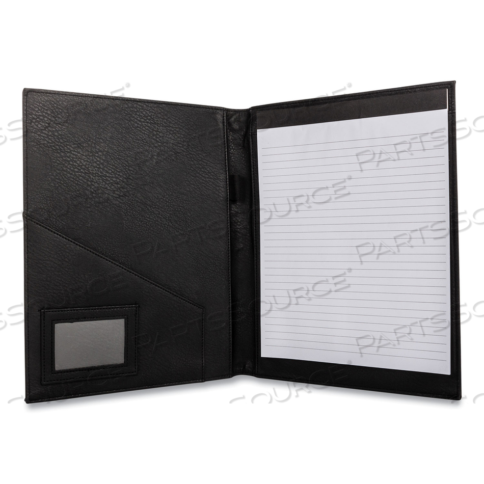FAUX-LEATHER PADFOLIO, 9 X 12 PAD, 9.75 X 12.5, BLACK by Bond Street, Ltd.