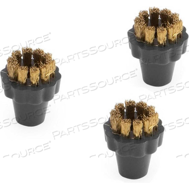 ROUND BRASS BRUSH SET, 3 NOZZLES- FOR KARCHER SG 4/4 