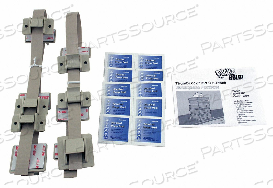HPLC 5-STACK FASTENER KIT GRAY by QuakeHOLD!