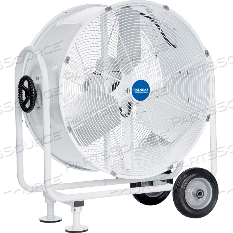 24" MOBILE TILT DRUM BLOWER FAN - OUTDOOR RATED - 5800 CFM - 1/4 HP by Approved Vendor