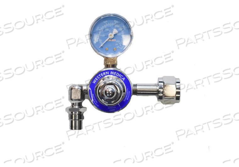 50PSI SINGLE STAGE PRESET REGULATOR WITH CGA-910 YOKE INLET WITH 90 DEGREE OUTLET by Western Enterprises 50PSI SINGLE STAGE PRESET REGULATOR WITH CGA-910 YOKE INLET WITH 90 DEGREE OUTLET by Western Enterprises