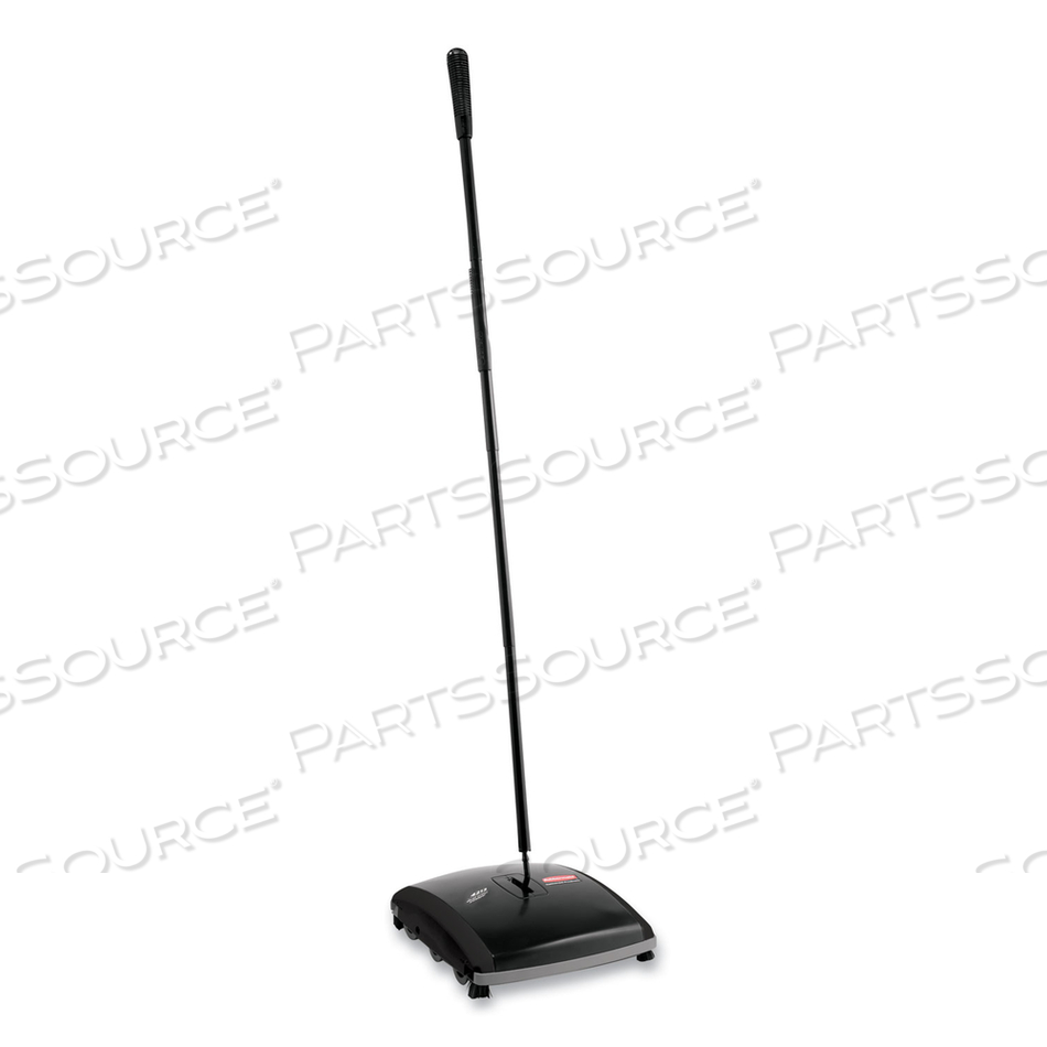 DUAL ACTION SWEEPER, 44" STEEL/PLASTIC HANDLE, BLACK/YELLOW by Rubbermaid Medical Division