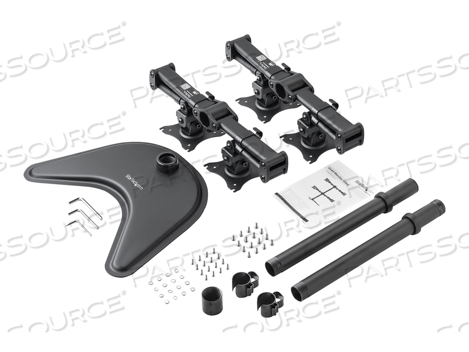 INCREASE PRODUCTIVITY AND FREE UP SPACE BY MOUNTING FOUR MONITORS TO THIS ATTRAC by StarTech.com Ltd.