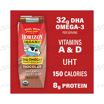 LOW FAT MILK, CHOCOLATE, 8 OZ, 18/CARTON 