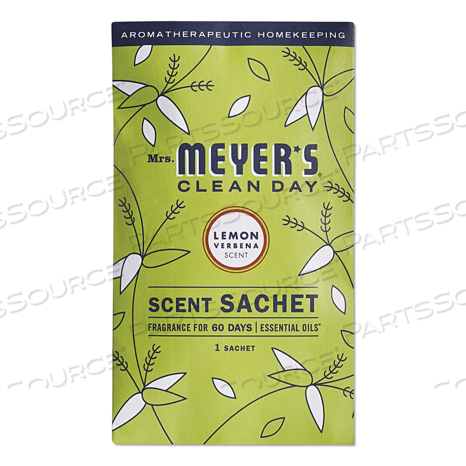 CLEAN DAY SCENT SACHETS, LEMON VERBENA, 0.05 LBS SACHET, 18/CARTON 