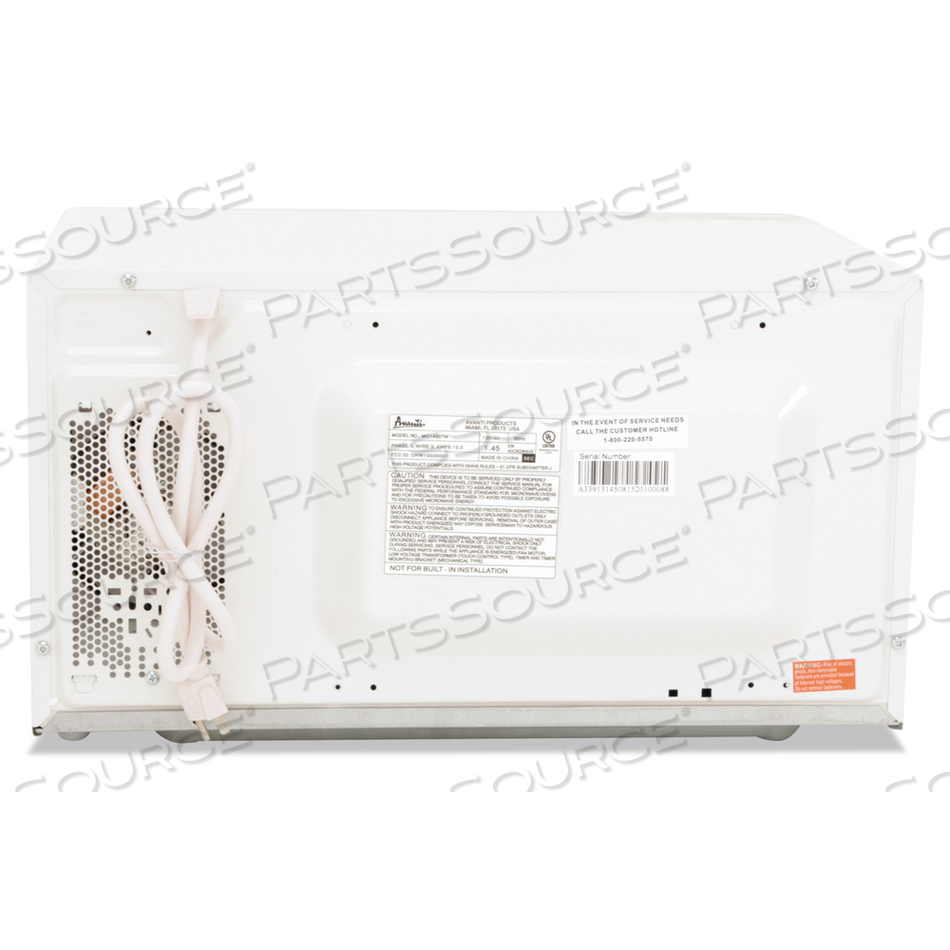 1.4 CUBIC FOOT CAPACITY MICROWAVE OVEN, 1,000 WATTS, WHITE by Avanti Products