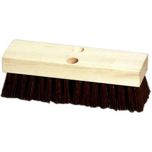 MILWAUKEE DUSTLESS 14" LONG DECK SCRUB BRUSH WITH BROWN POLYPROPYLENE BRISTLES by Gordon Brush Mfg