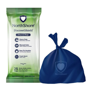 DISCREETSHIELD DISPOSAL BAGS, BLUE, X-LARGE by NorthShore Care Supply