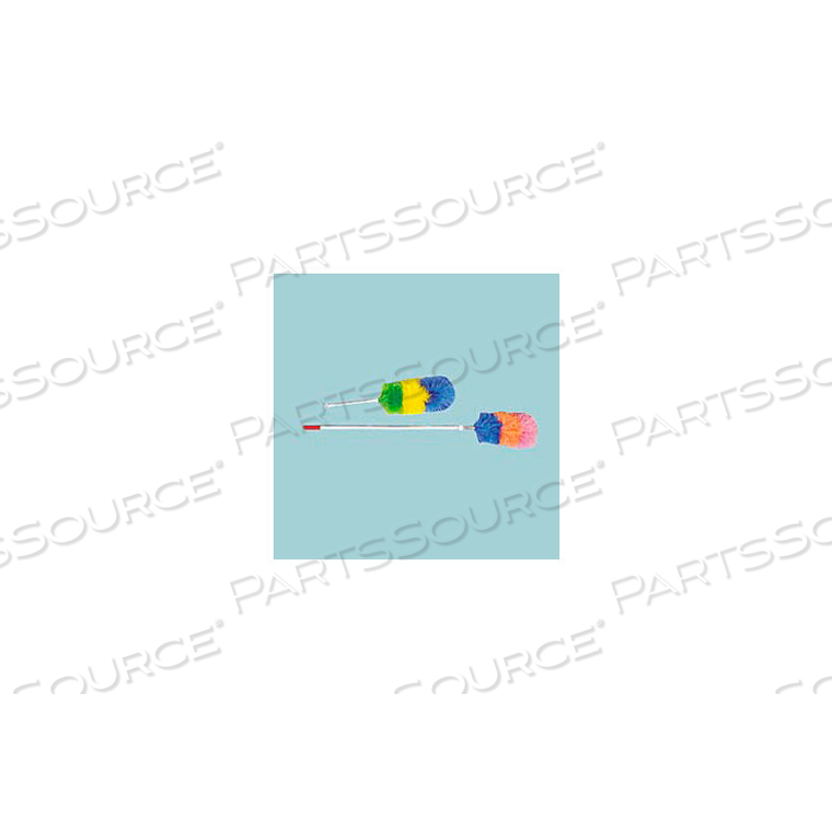 51"-82" METAL HANDLE POLYWOOL DUSTER, ASSORTED COLORS - UNS9442 by Unisan