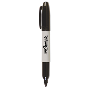 SUPER PERMANENT MARKER, FINE BULLET TIP, BLACK by Sharpie