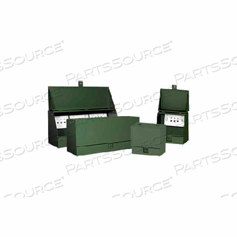 SECTIONALIZING CABINET, 30.00X67.00X24.00, STEEL/GREEN 