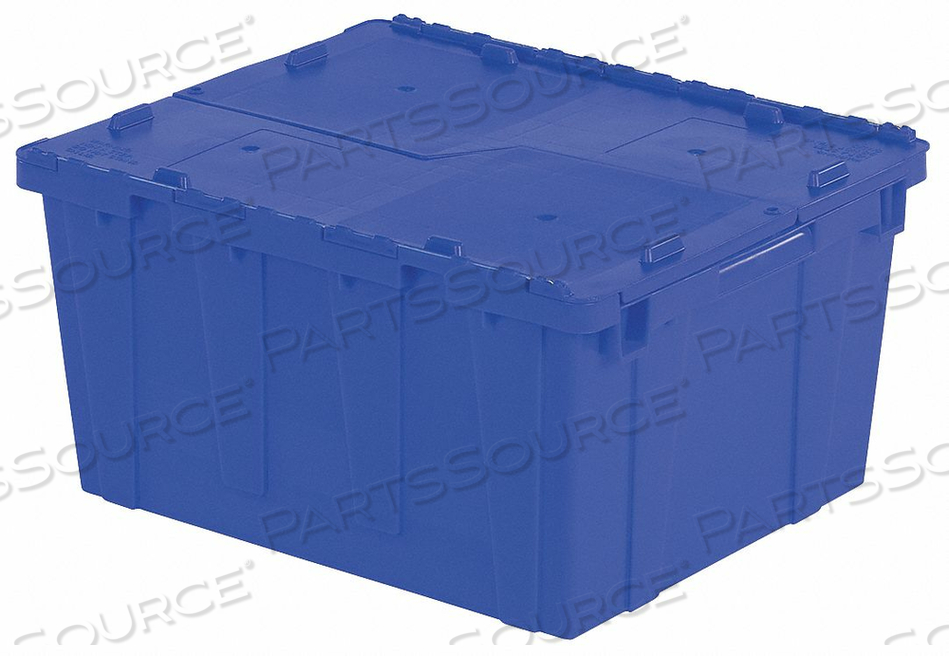 E3391 ATTACHED LID CONTAINER 2.7 CU FT BLUE by Lewisbins E3391 ATTACHED LID CONTAINER 2.7 CU FT BLUE by Lewisbins