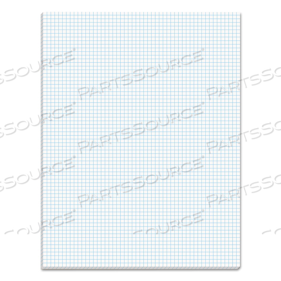 QUADRILLE PADS, QUADRILLE RULE (6 SQ/IN), 50 WHITE 8.5 X 11 SHEETS 