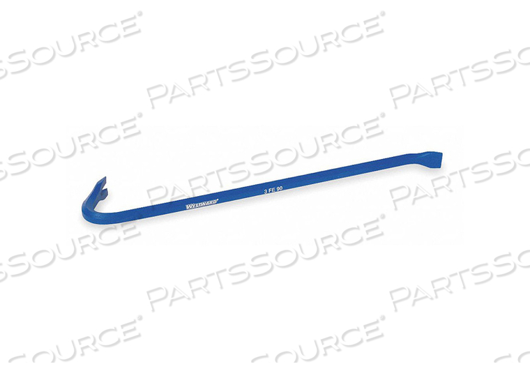 GOOSENECK WRECKING BAR, TYPE WRECKING BARS, END STYLE CHISEL, CLAW, OVERALL LENGTH 24 IN, NUMBER OF NAIL SLOTS 1, BAR SHAPE HEXAGON, BAR DIA by Westward GOOSENECK WRECKING BAR, TYPE WRECKING BARS, END STYLE CHISEL, CLAW, OVERALL LENGTH 24 IN, NUMBER OF NAIL SLOTS 1, BAR SHAPE HEXAGON, BAR DIA by Westward