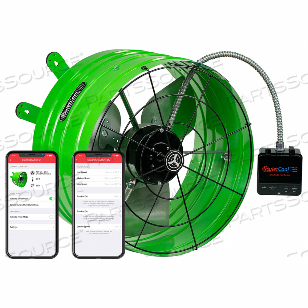 QUIETCOOL STEEL 9.75 H 16.5 W EXHST FAN by QuietCool QUIETCOOL STEEL 9.75 H 16.5 W EXHST FAN by QuietCool