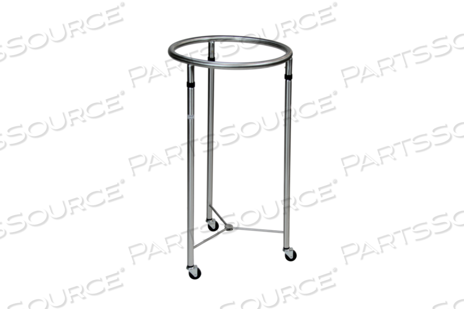 HAMPER 18" DIA ROUND STAINLESS STEEL by Blickman