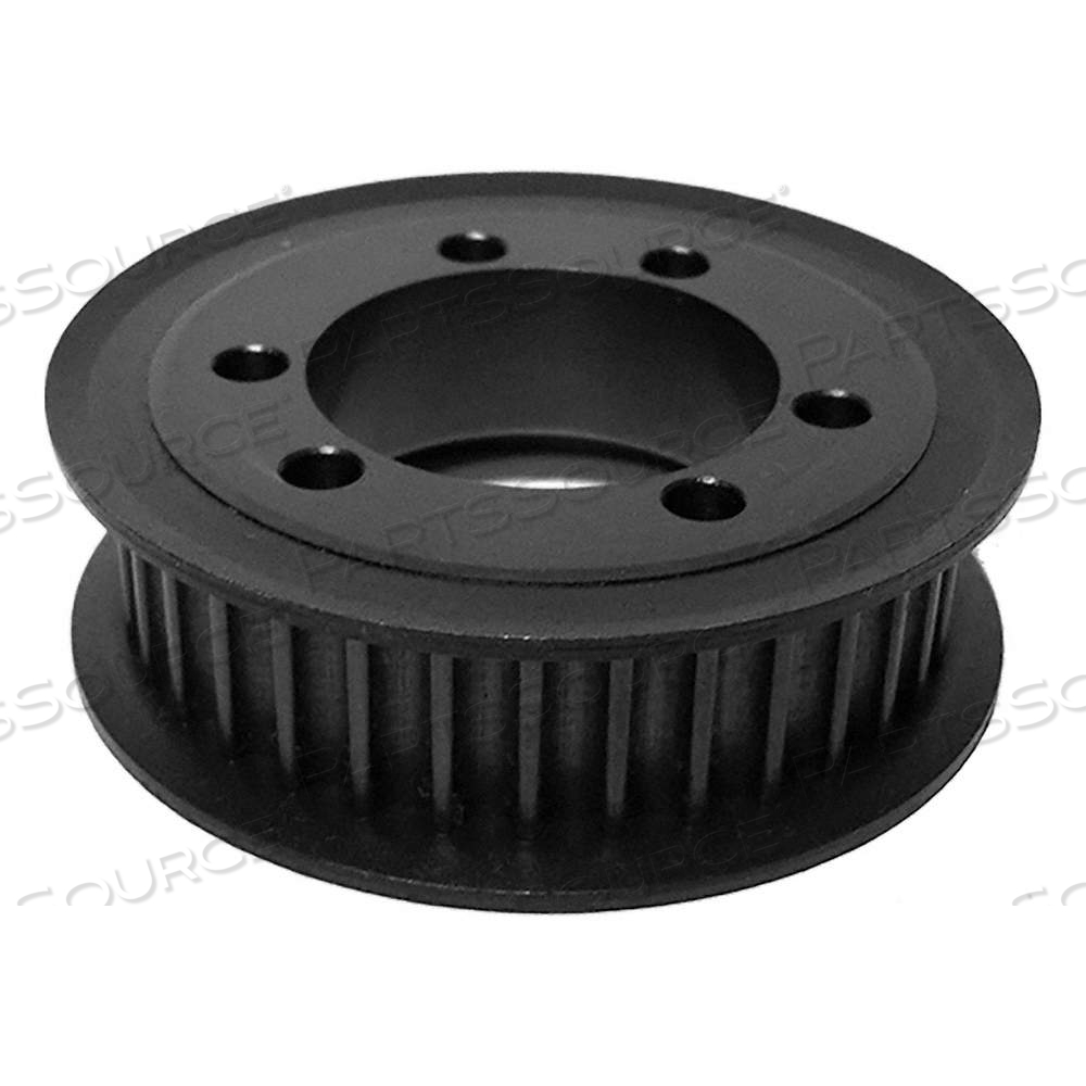 HTD TIMING BELT PULLEY, FOR HTD BELT, 20 MM BELT WD, 24 TEETH, WITH FLANGES, REQ JA BUSHING, STEEL by B&B Manufacturing HTD TIMING BELT PULLEY, FOR HTD BELT, 20 MM BELT WD, 24 TEETH, WITH FLANGES, REQ JA BUSHING, STEEL by B&B Manufacturing