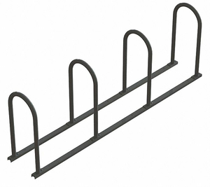 BIKE RACK 2-SIDED 8-BIKE BLACK/SILVER by Graber Manufacturing
