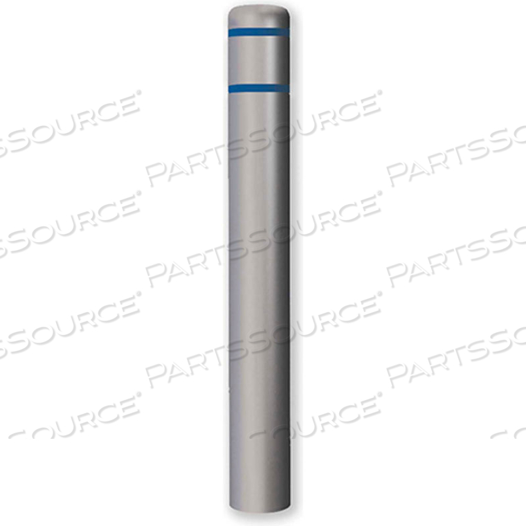 BOLLARD COVER 7"DIA. X52" H, GREY/ BLUE TAPE by Post Guard BOLLARD COVER 7"DIA. X52" H, GREY/ BLUE TAPE by Post Guard