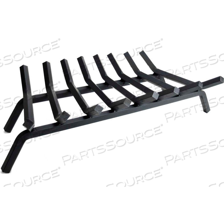 FIREPLACE GRATE, 33"W, 3/4" STEEL, 8 BARS 