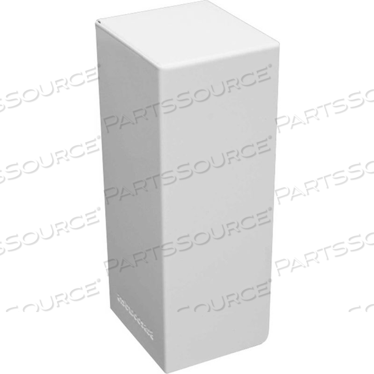 BASEBOARDERS BASIC SERIES STEEL EASY SLIP-ON BASEBOARD HEATER COVER LEFT SIDE ENDCAP, WHITE by Buss General Partner Co. Ltd