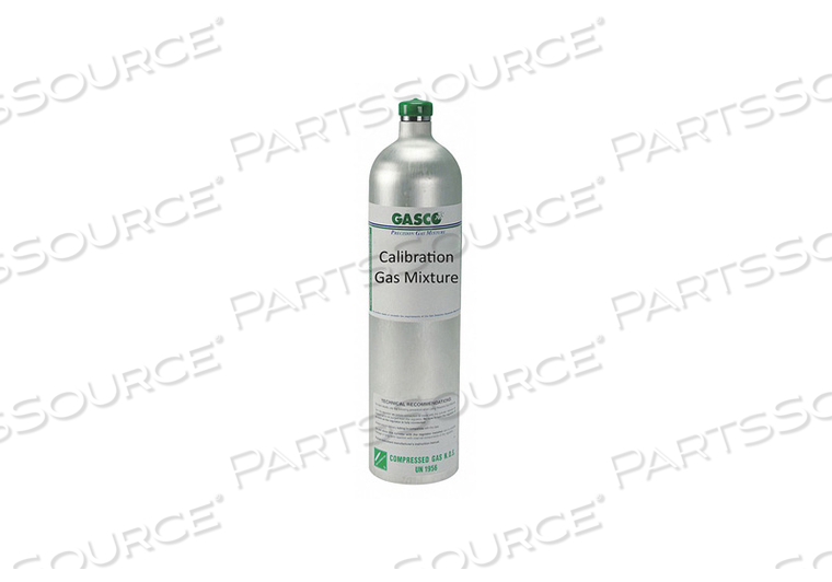 CALIBRATION GAS 58L ALUMINUM C-10 500PSI by Gasco