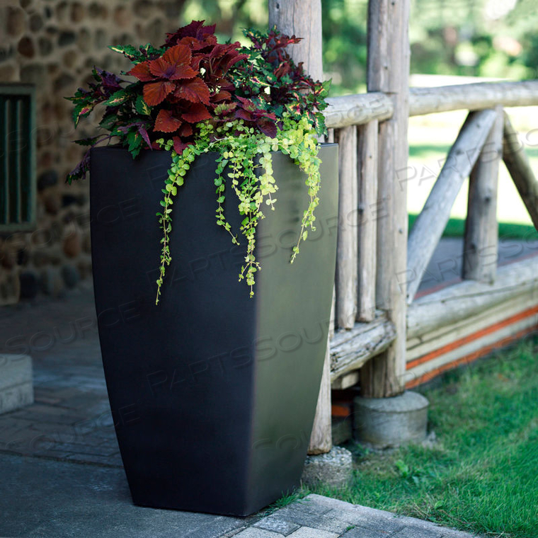 KOBI 38" TALL PLANTER, BLACK by Mayne Mail Post Inc KOBI 38" TALL PLANTER, BLACK by Mayne Mail Post Inc