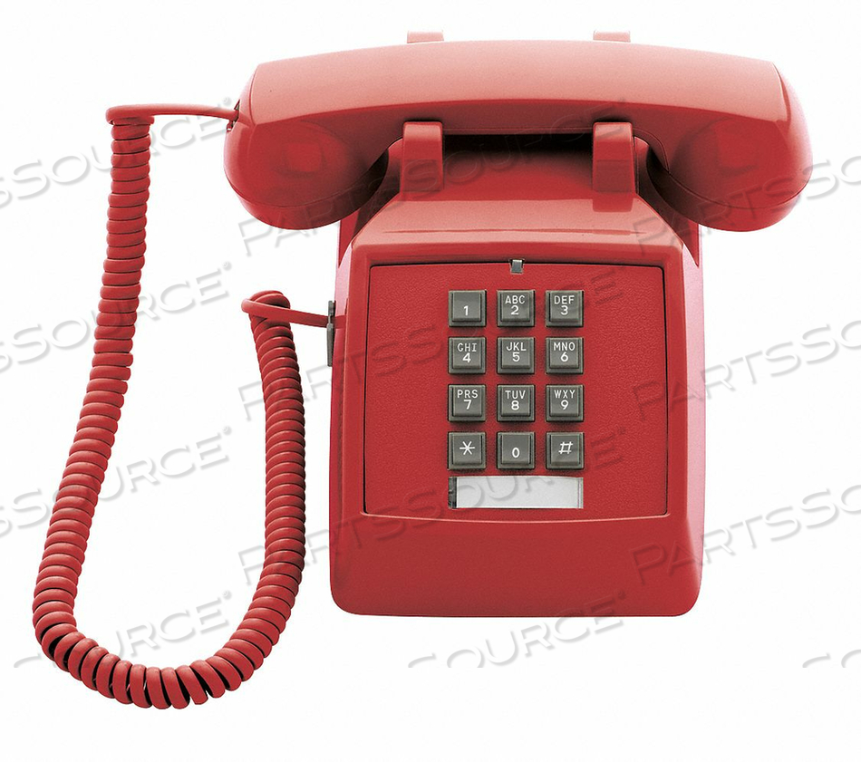 STANDARD DESK PHONE RED by Cetis