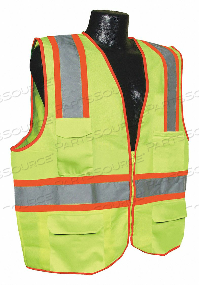 HIGH VISIBILITY VEST, ANSI CLASS 2, VEST SIZE M, TRAFFIC SAFETY VEST COLOR YELLOW/GREEN, FITS CHEST SIZE 40 IN TO 42 IN, GENDER MEN'S, STRIP by Condor HIGH VISIBILITY VEST, ANSI CLASS 2, VEST SIZE M, TRAFFIC SAFETY VEST COLOR YELLOW/GREEN, FITS CHEST SIZE 40 IN TO 42 IN, GENDER MEN'S, STRIP by Condor