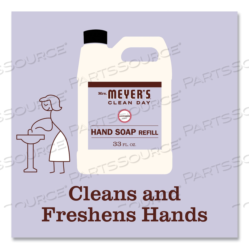 CLEAN DAY LIQUID HAND SOAP REFILL, LAVENDER, 33 OZ by Mrs. Meyer's CLEAN DAY LIQUID HAND SOAP REFILL, LAVENDER, 33 OZ by Mrs. Meyer's